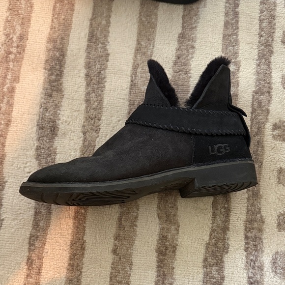 UGG Women's Zariyah Black Ankle Boots - Picture 3 of 7